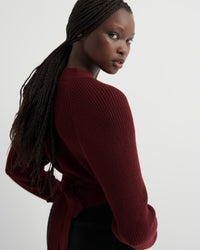 Kowtow Composure Cardigan Maroon