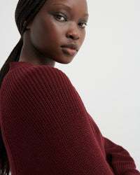 Kowtow Composure Cardigan Maroon