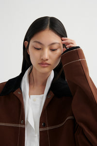 Kowtow Craft Jacket Brown Denim