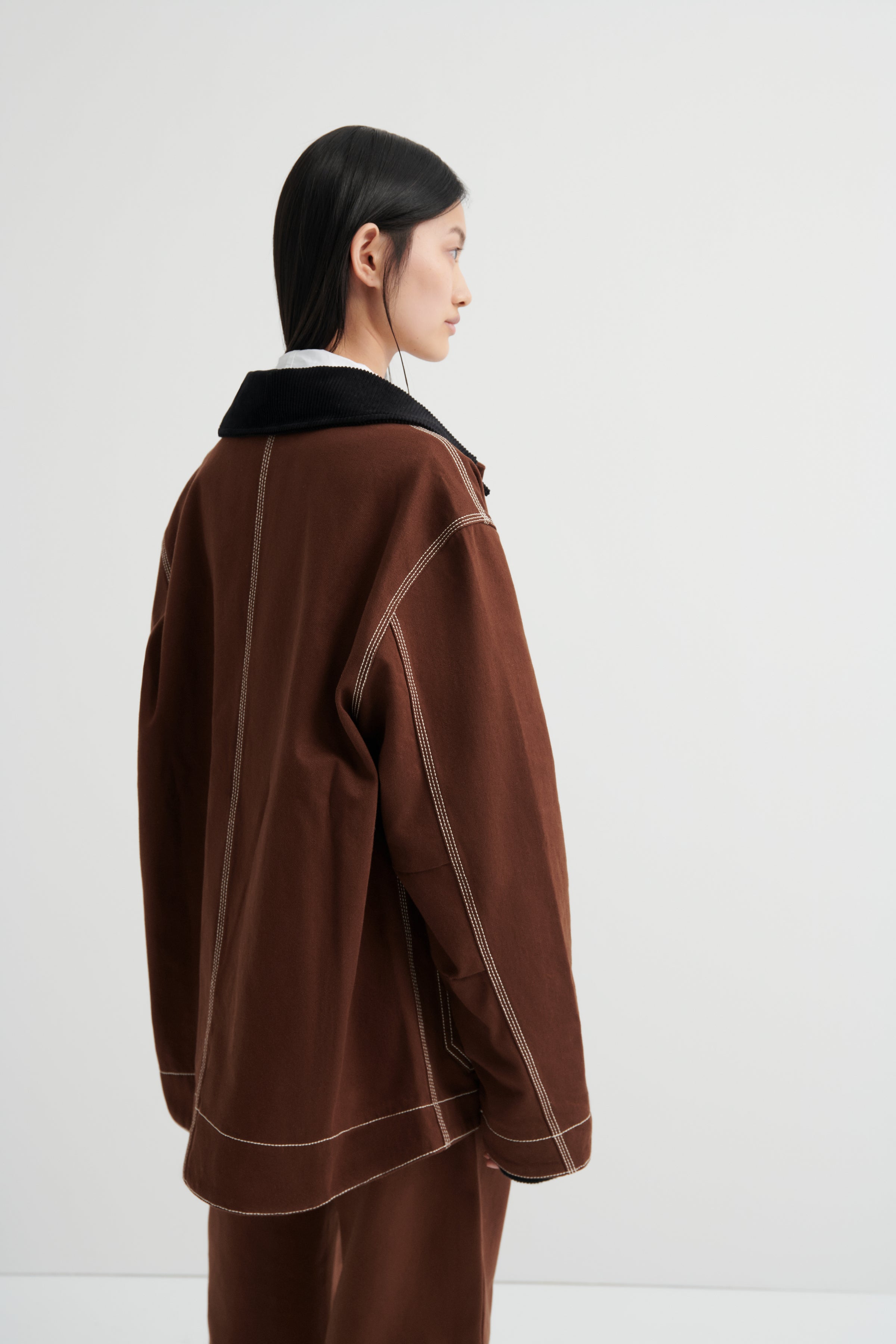 Kowtow Craft Jacket Brown Denim