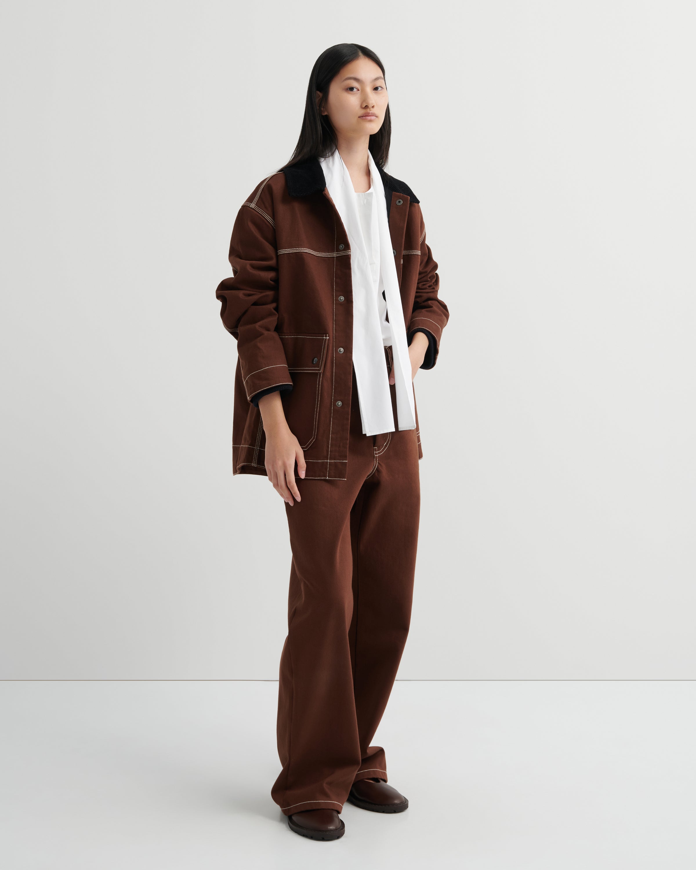 Kowtow Craft Jacket Brown Denim