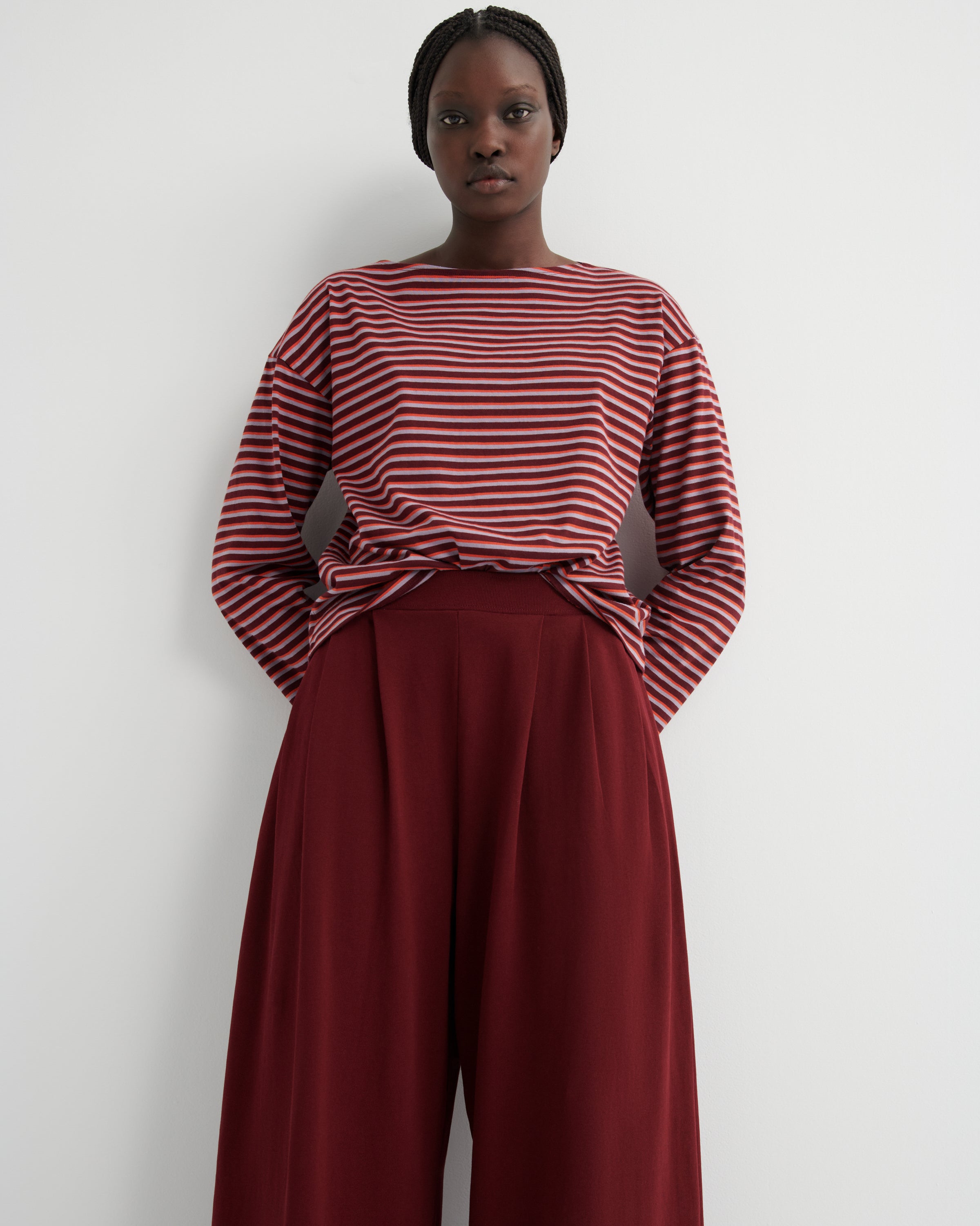Kowtow Drape Pant Maroon