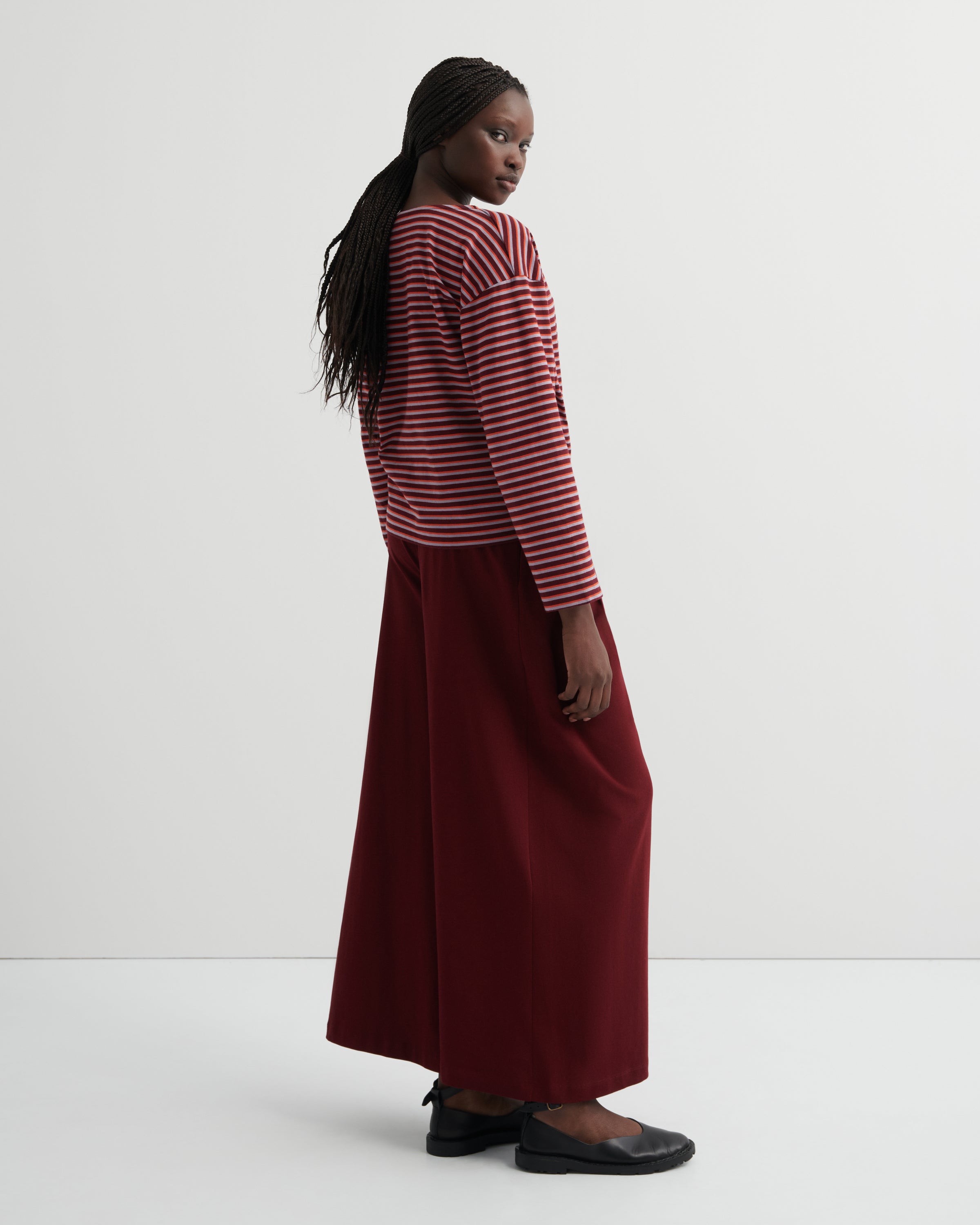 Kowtow Drape Pant Maroon