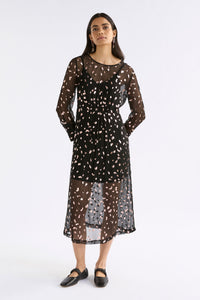 Elk Artii Dress Interstellar Foil Print
