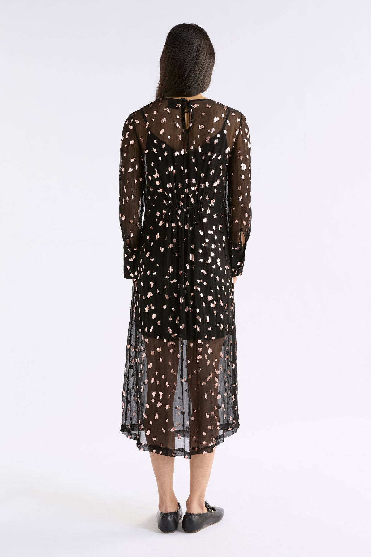 Elk Artii Dress Interstellar Foil Print