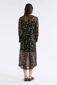 Elk Artii Dress Interstellar Foil Print