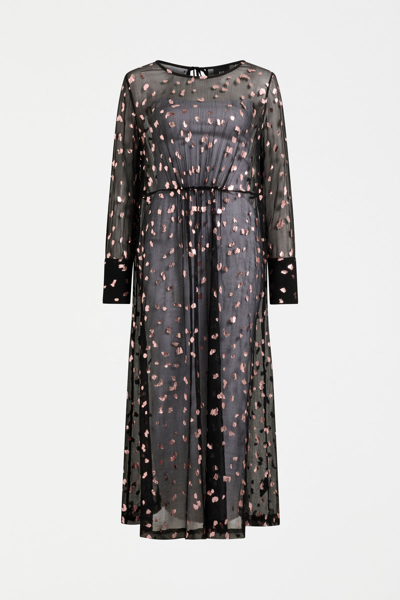 Elk Artii Dress Interstellar Foil Print