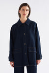 Elk Myes Jacket Dark Blue Wash