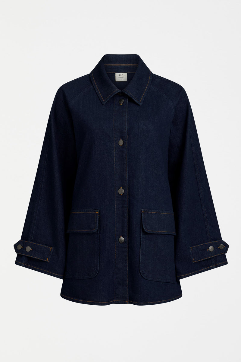 Elk Myes Jacket Dark Blue Wash