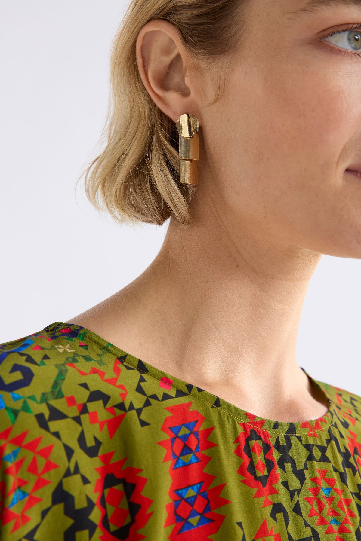 Elk Paerr Drop Earring Gold