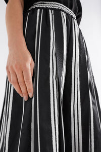 Elk Reza Pant Fez Stripe Black