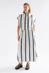 Elk Reza Shirt Fez Stripe White