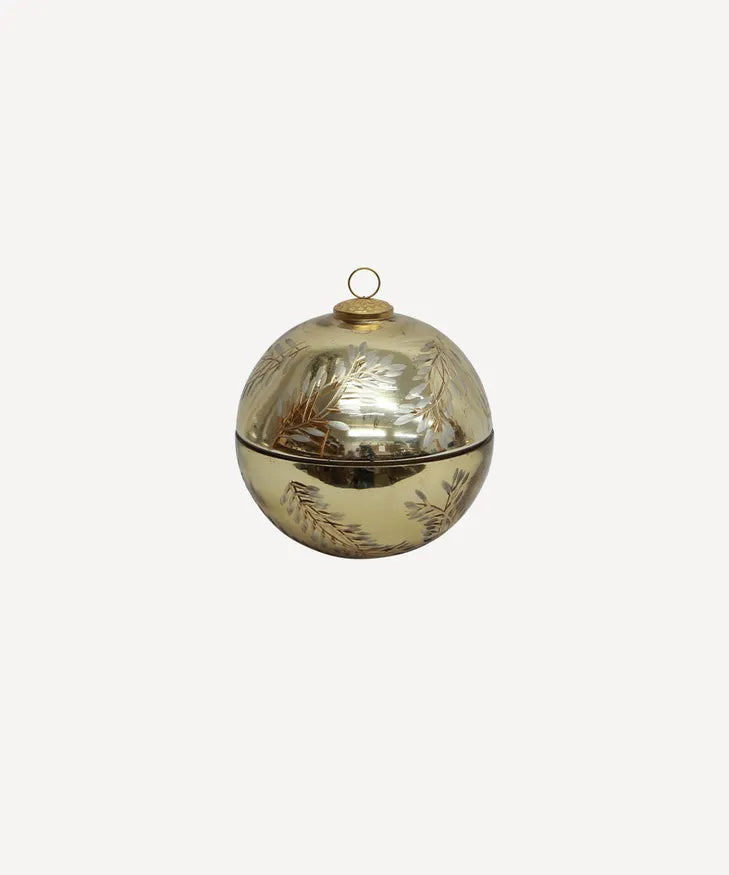 Bauble Candle | Etched Gold