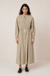Kowtow Array Dress Double Pinstripe