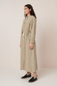 Kowtow Array Dress Double Pinstripe