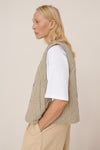 Kowtow Axis Vest Double Pinstripe