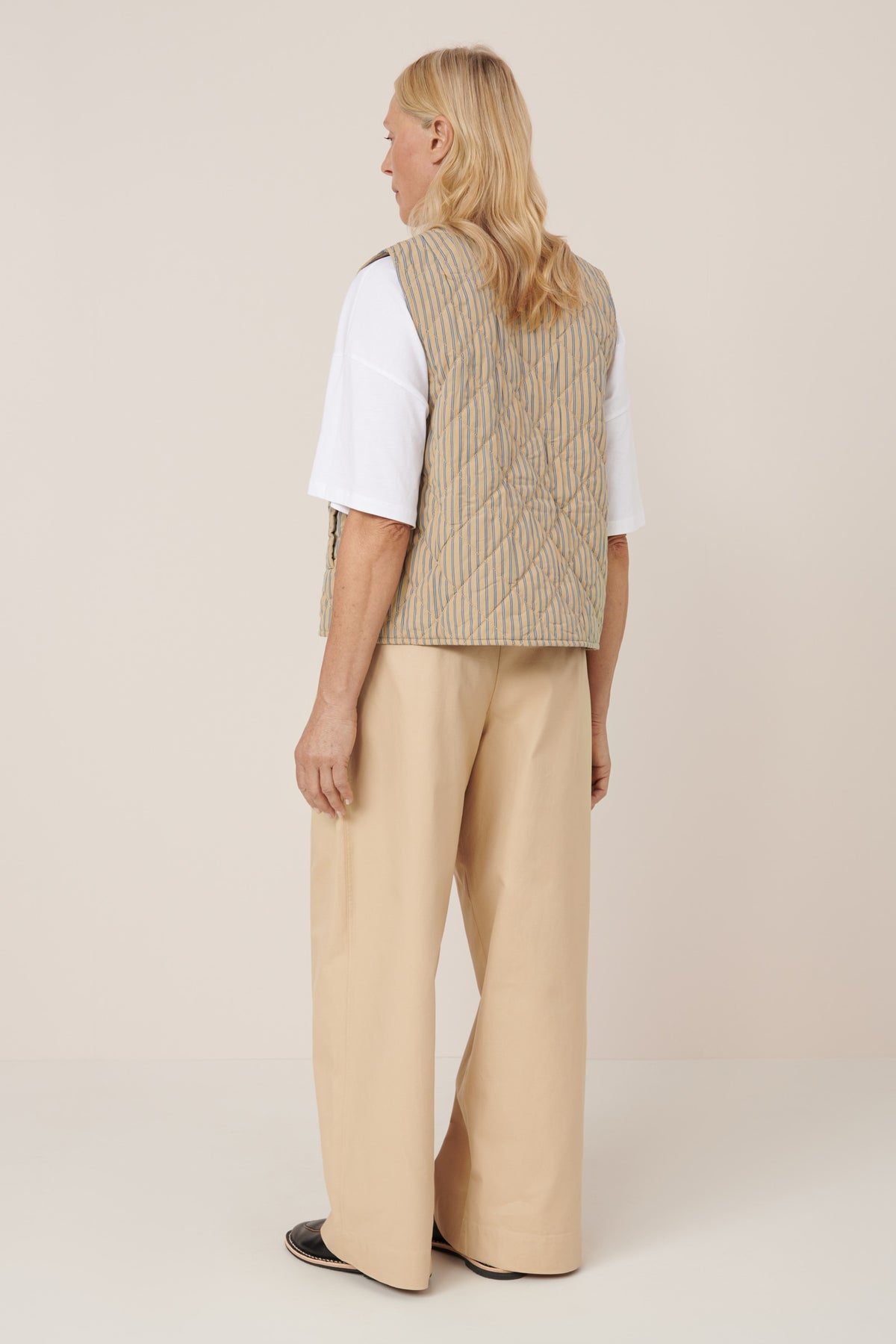 Kowtow Axis Vest Double Pinstripe