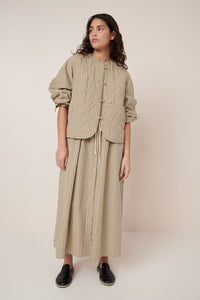 Kowtow Axis Vest Double Pinstripe