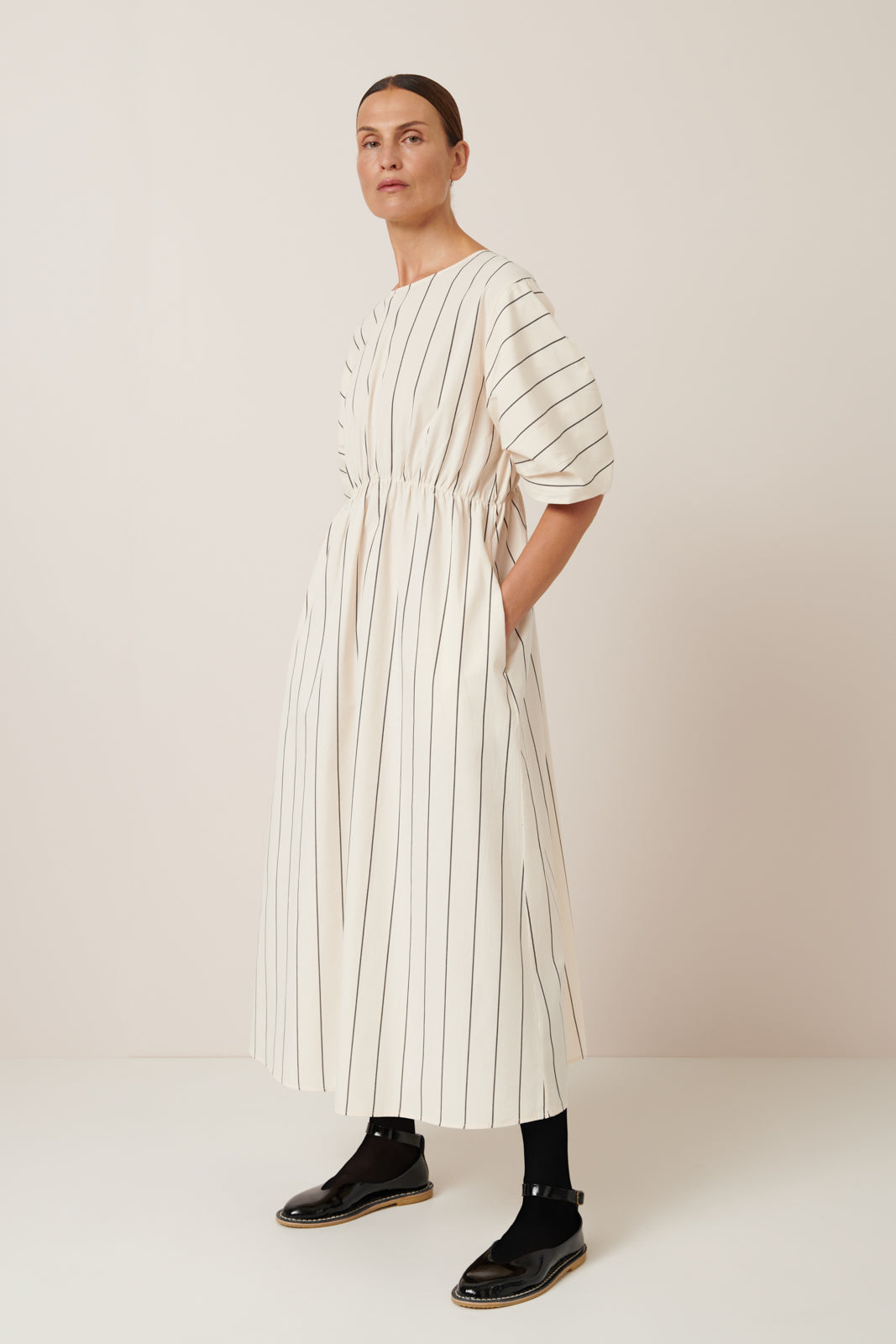 Kowtow Ellora Pinstripe Dress Hall Concept Store Kowtow Ellora Pinstripe Dress Hall Concept Store