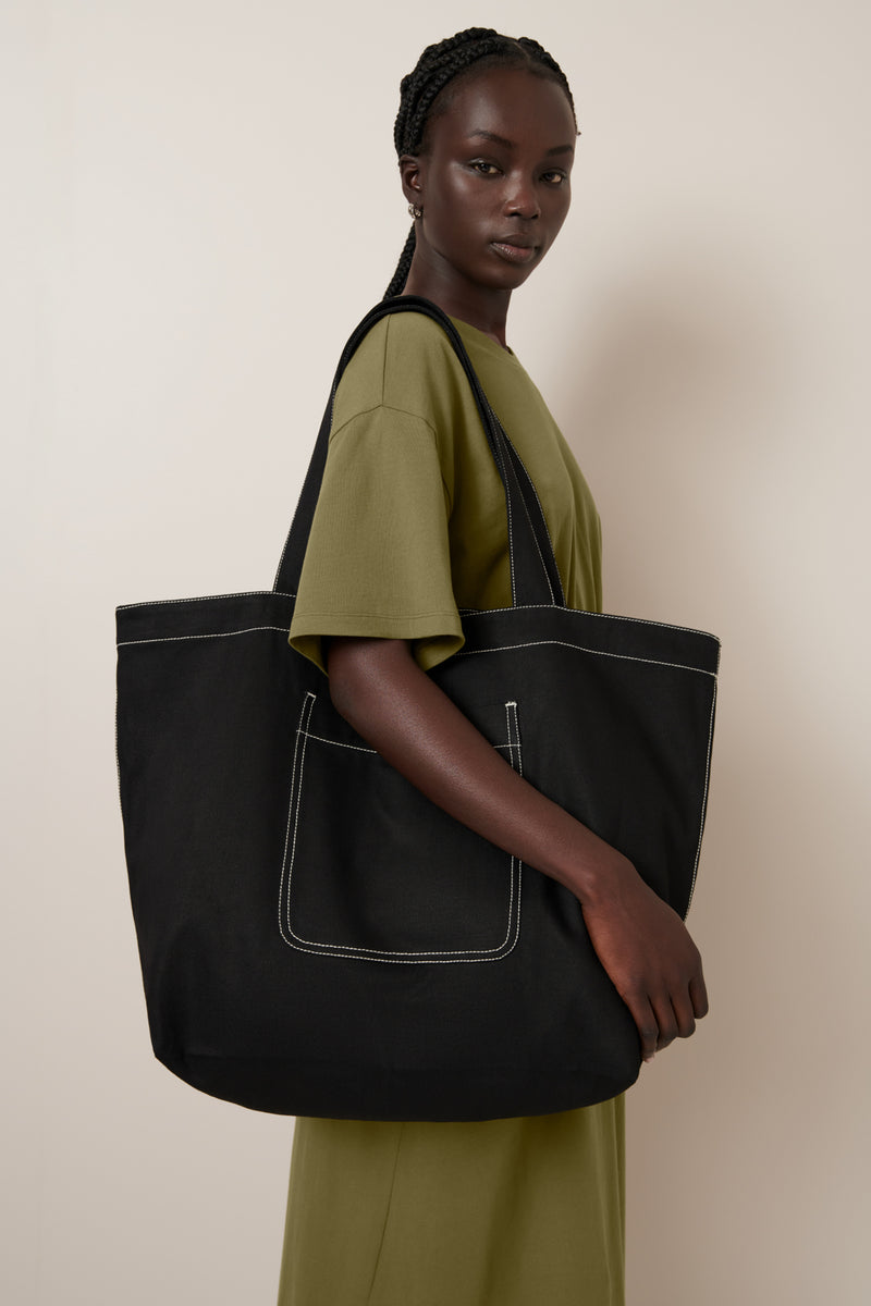 Kowtow Everyday Tote Black Denim