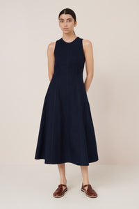 Kowtow Framework Dress Evening Navy