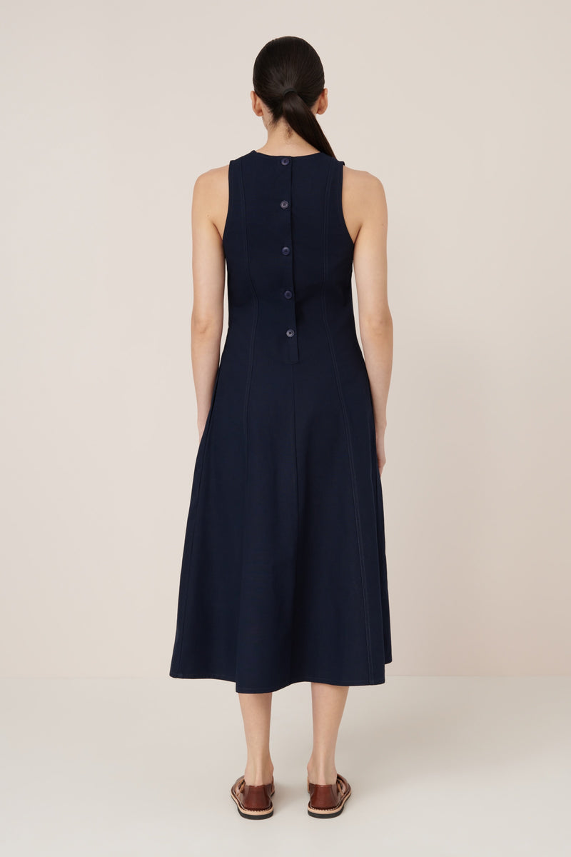 Kowtow Framework Dress Evening Navy