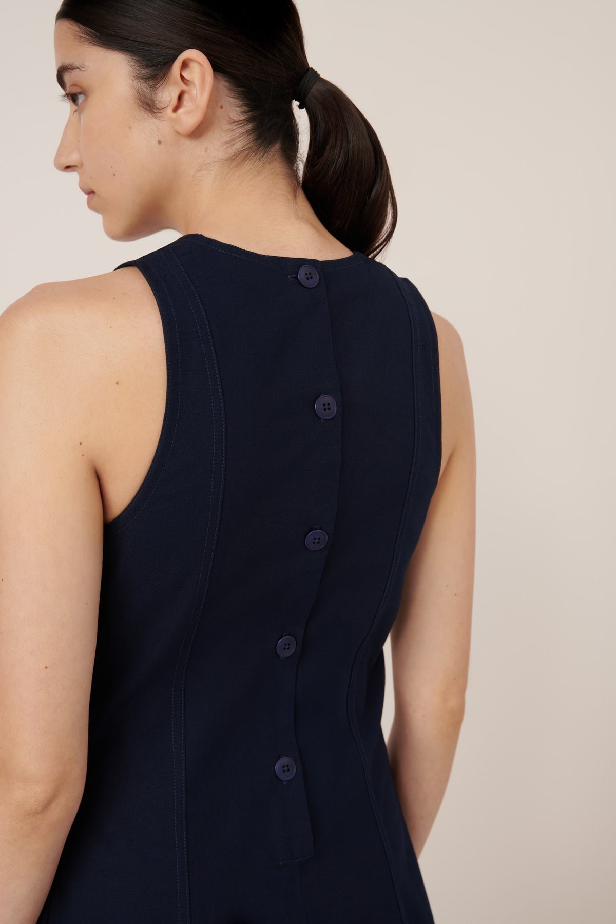 Kowtow Framework Dress Evening Navy