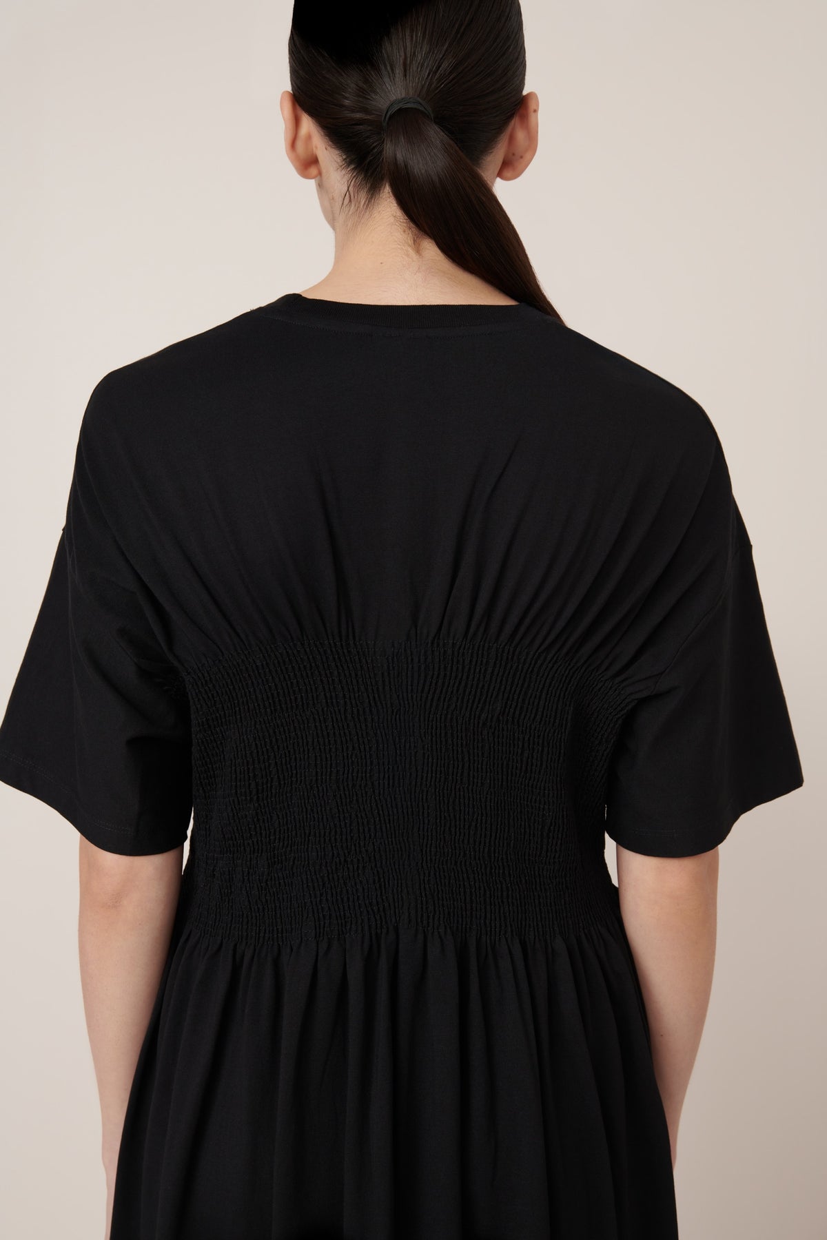 Kowtow Gathered Dress Black