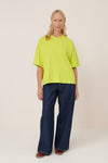 Kowtow Oversized Boxy Tee Fluro Yellow