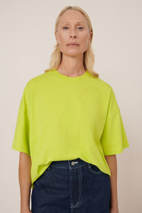 Kowtow Oversized Boxy Tee Fluro Yellow
