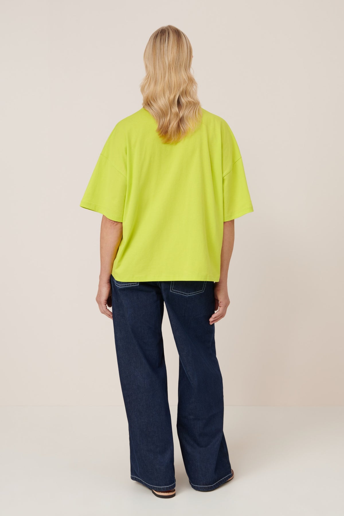 Kowtow Oversized Boxy Tee Fluro Yellow