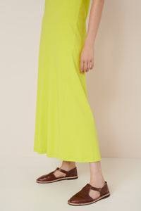 Kowtow Racer Back Dress Fluro Yellow