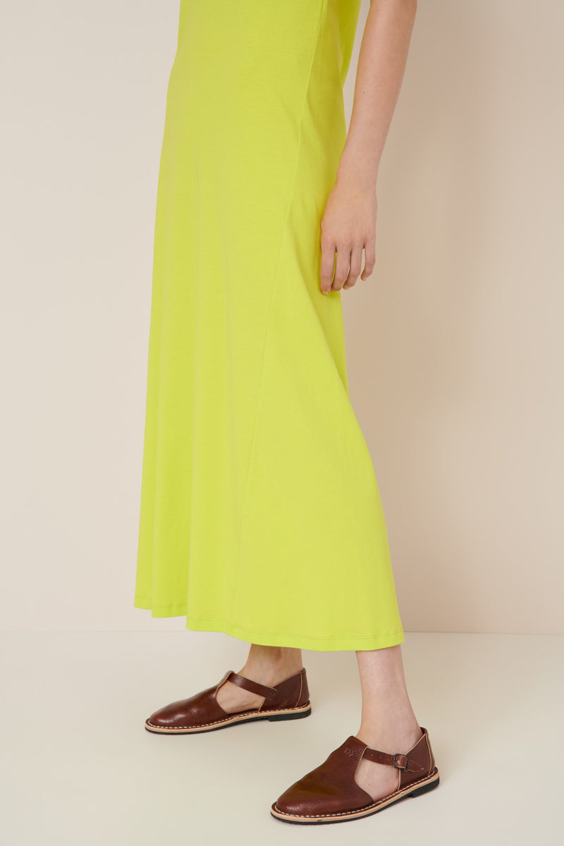 Kowtow Racer Back Dress Fluro Yellow