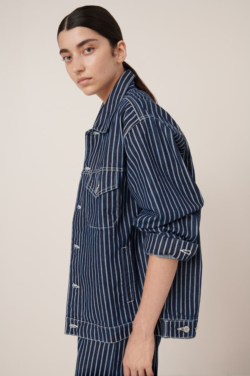 Kowtow Riley Jacket Chalk Stripe