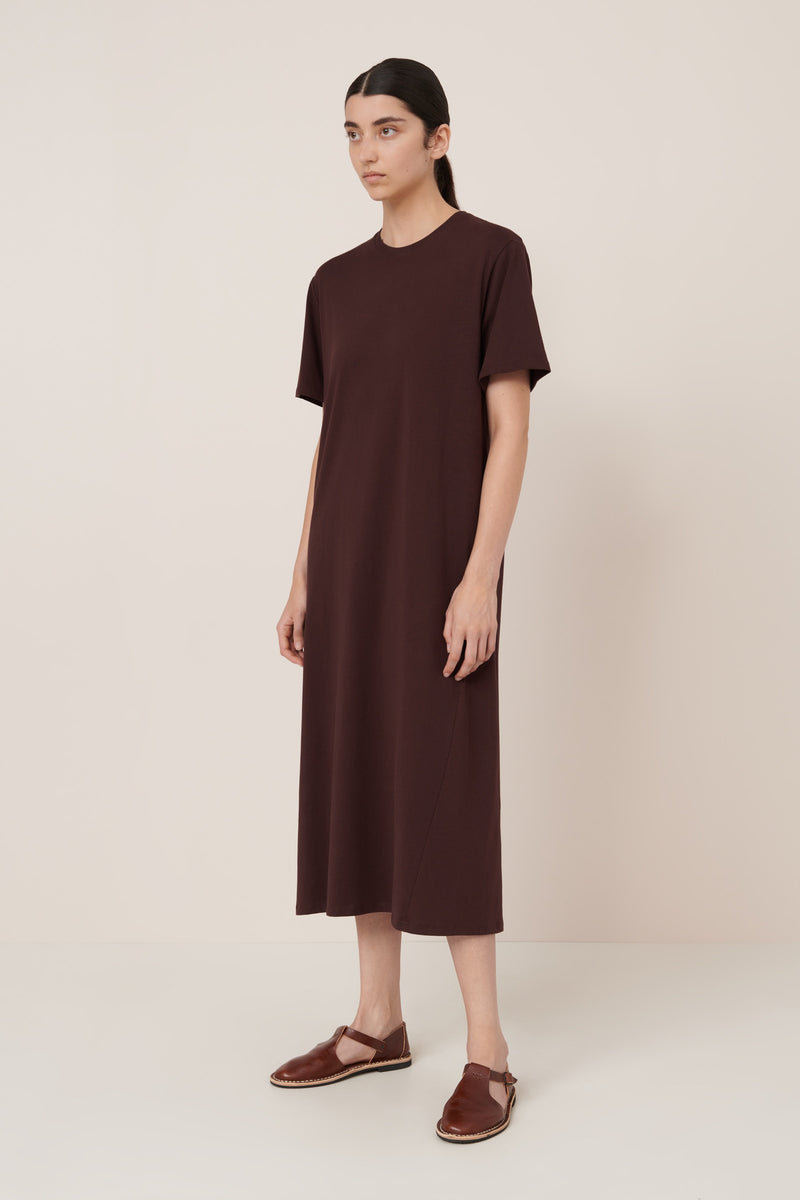Kowtow Tee Dress Mahogany