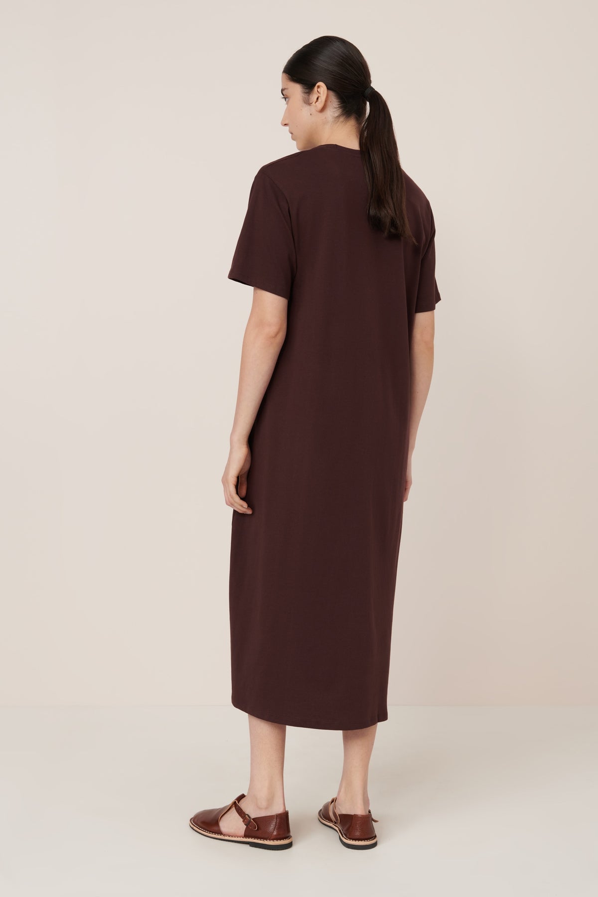 Kowtow Tee Dress Mahogany