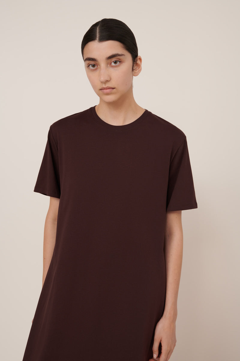 Kowtow Tee Dress Mahogany