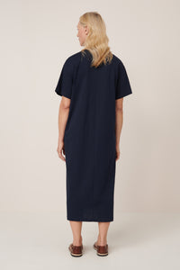 Kowtow Unity Tee Dress Navy