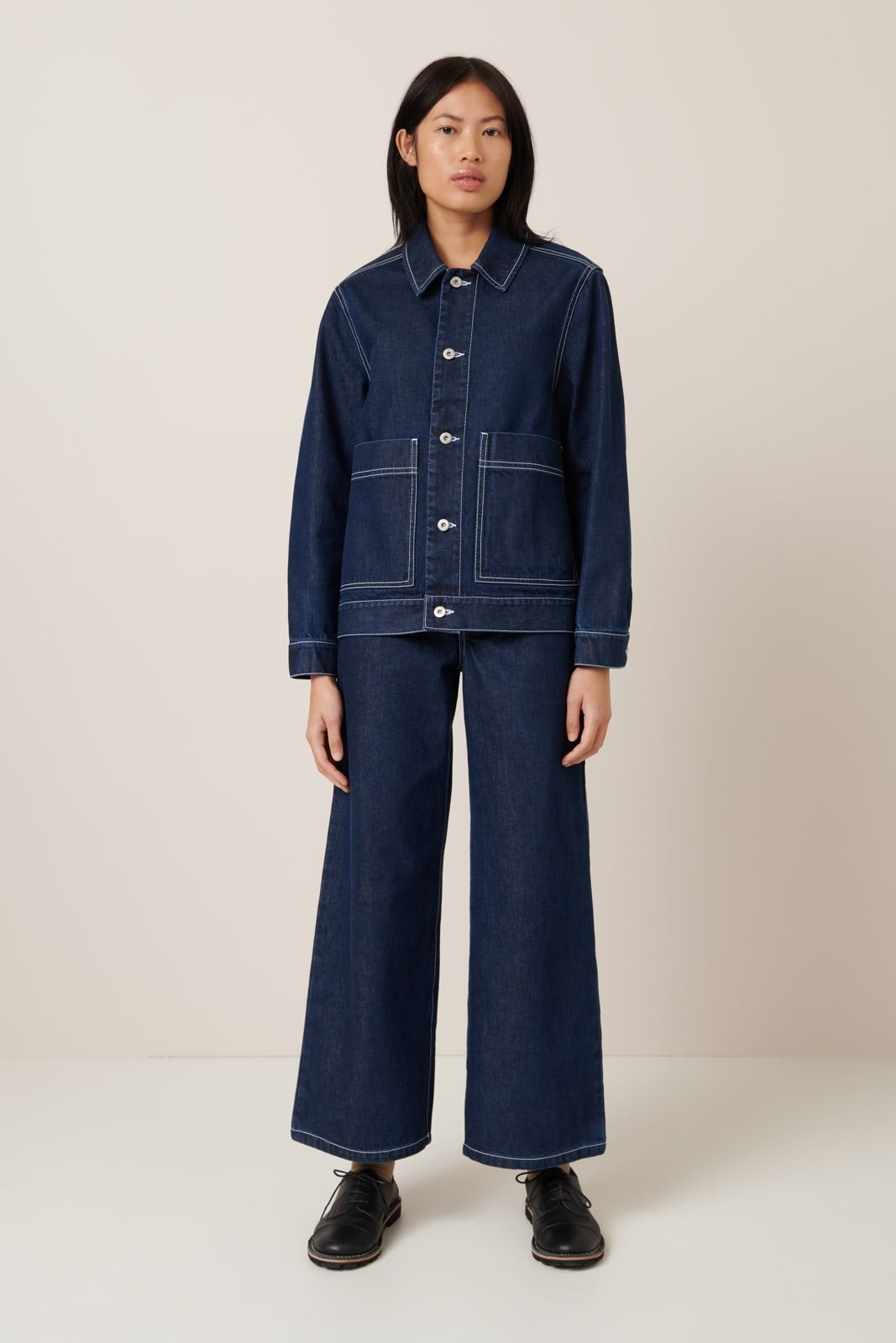 Kowtow Worker Jacket Indigo Denim