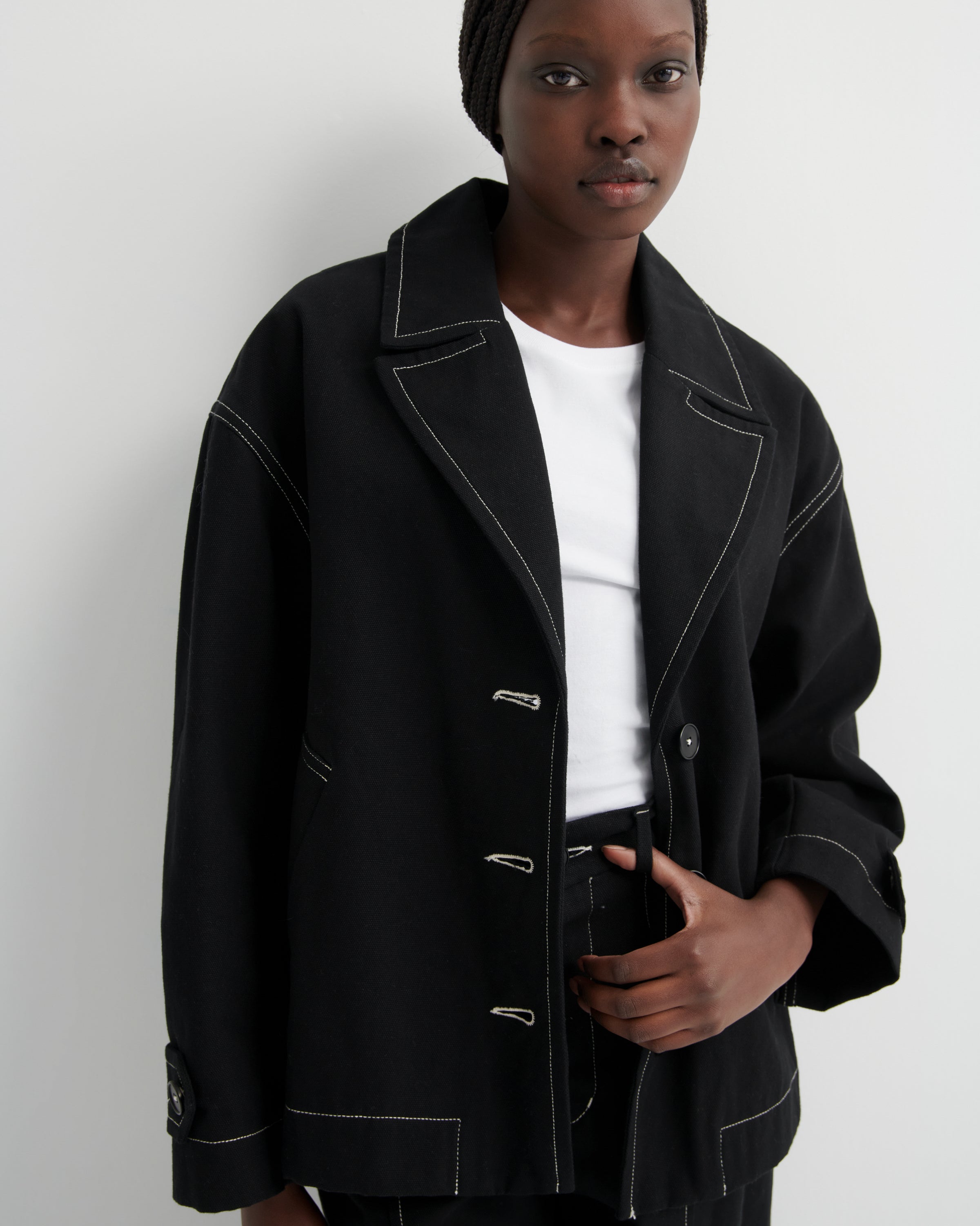 Kowtow Mural Jacket Black
