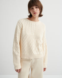 Kowtow Patchwork Jumper Chalk
