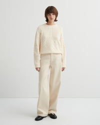 Kowtow Patchwork Jumper Chalk