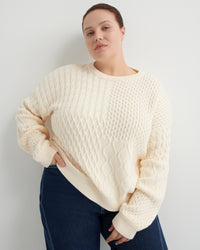Kowtow Patchwork Jumper Chalk