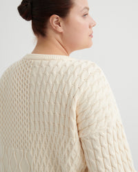 Kowtow Patchwork Jumper Chalk
