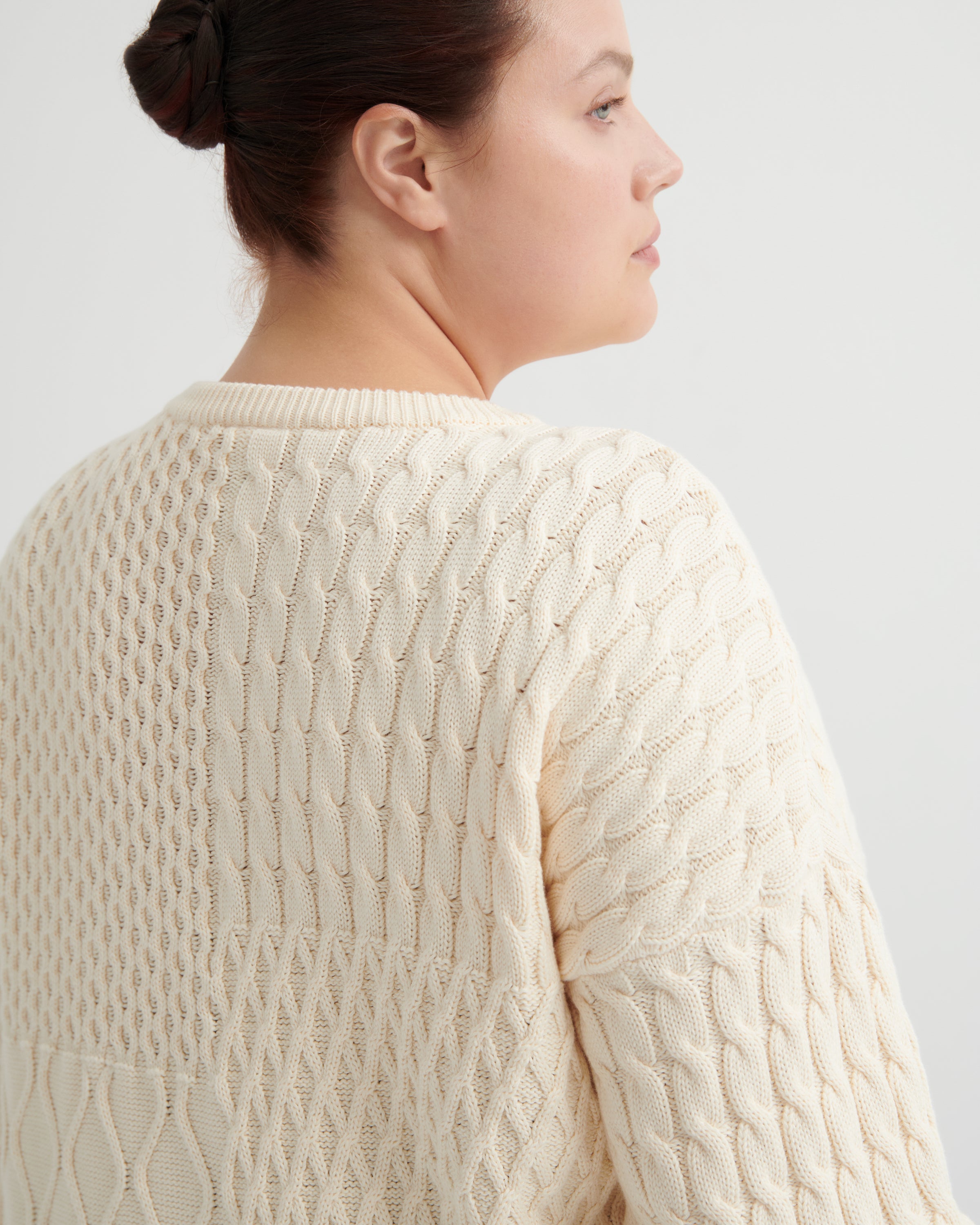 Kowtow Patchwork Jumper Chalk