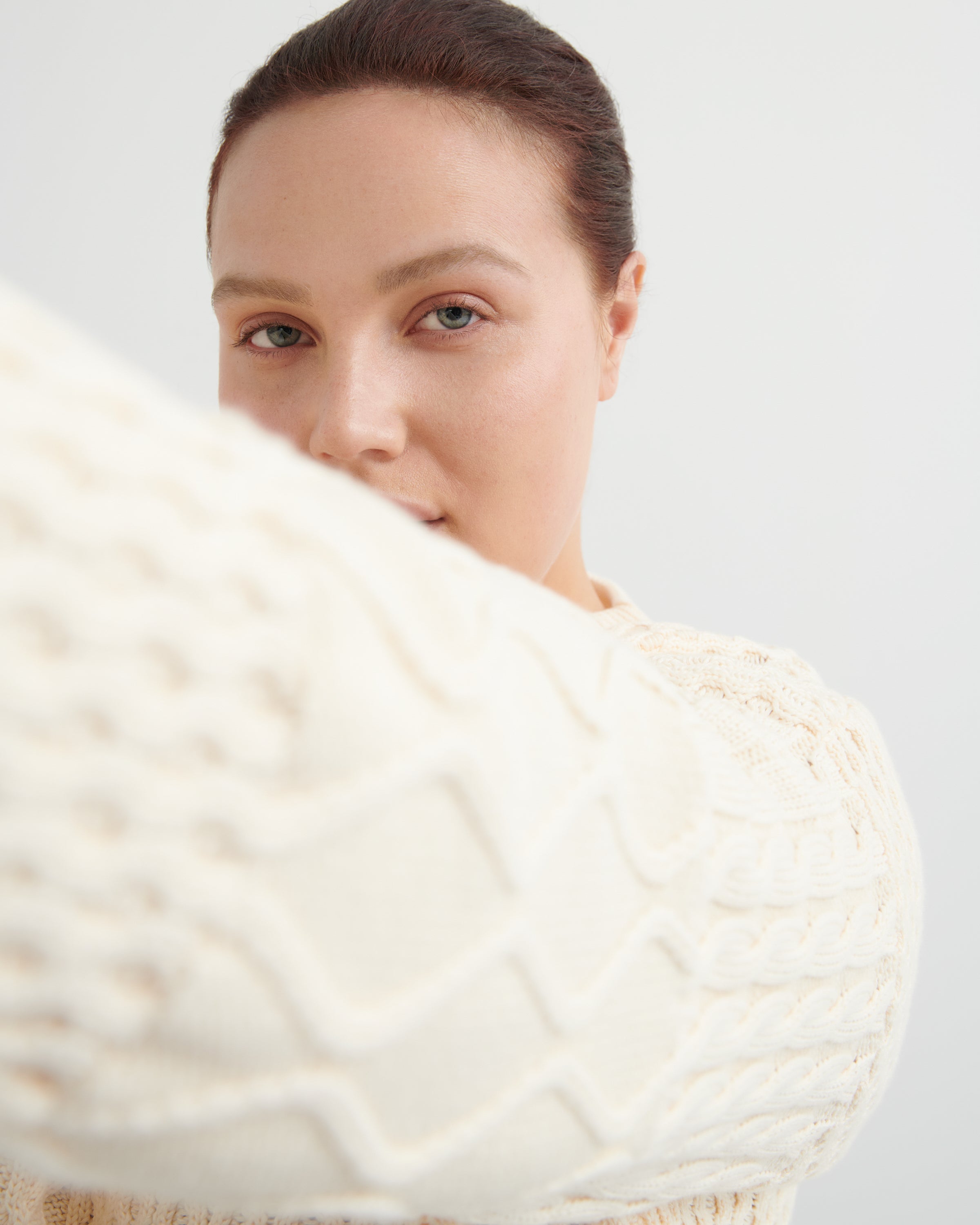 Kowtow Patchwork Jumper Chalk