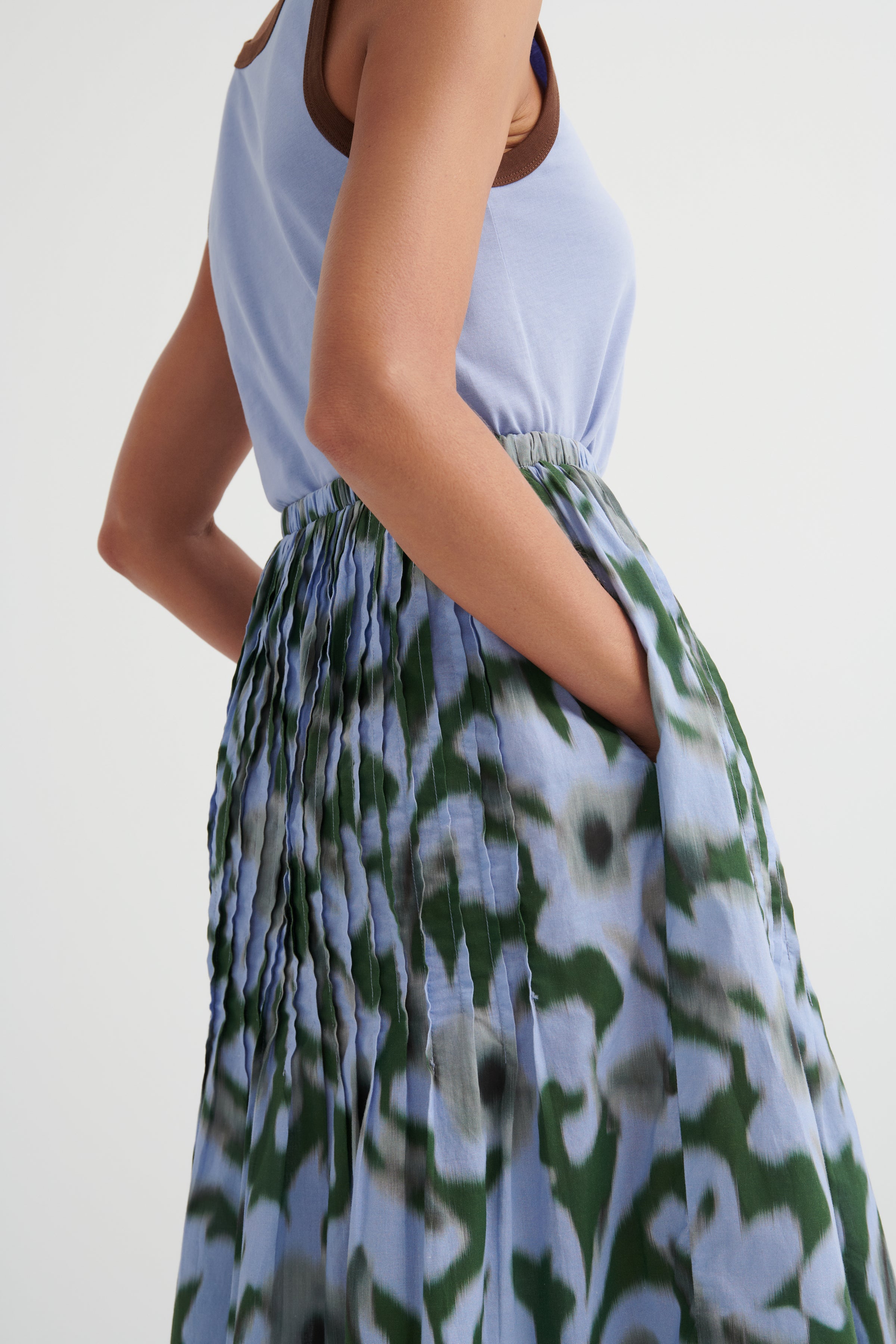 Kowtow Poet Skirt Misty Floral