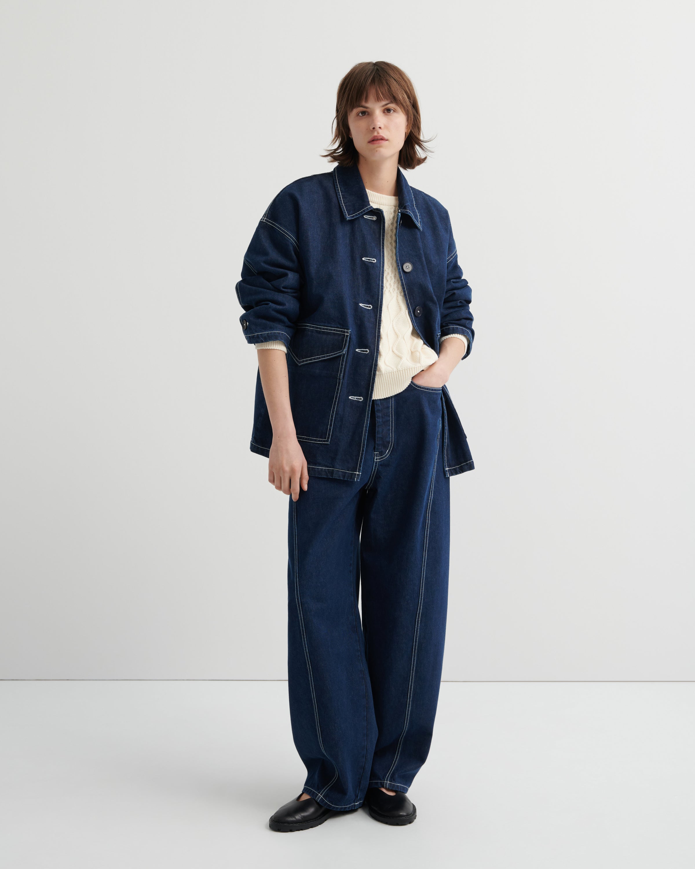 Kowtow Portrait Jacket Indigo Denim