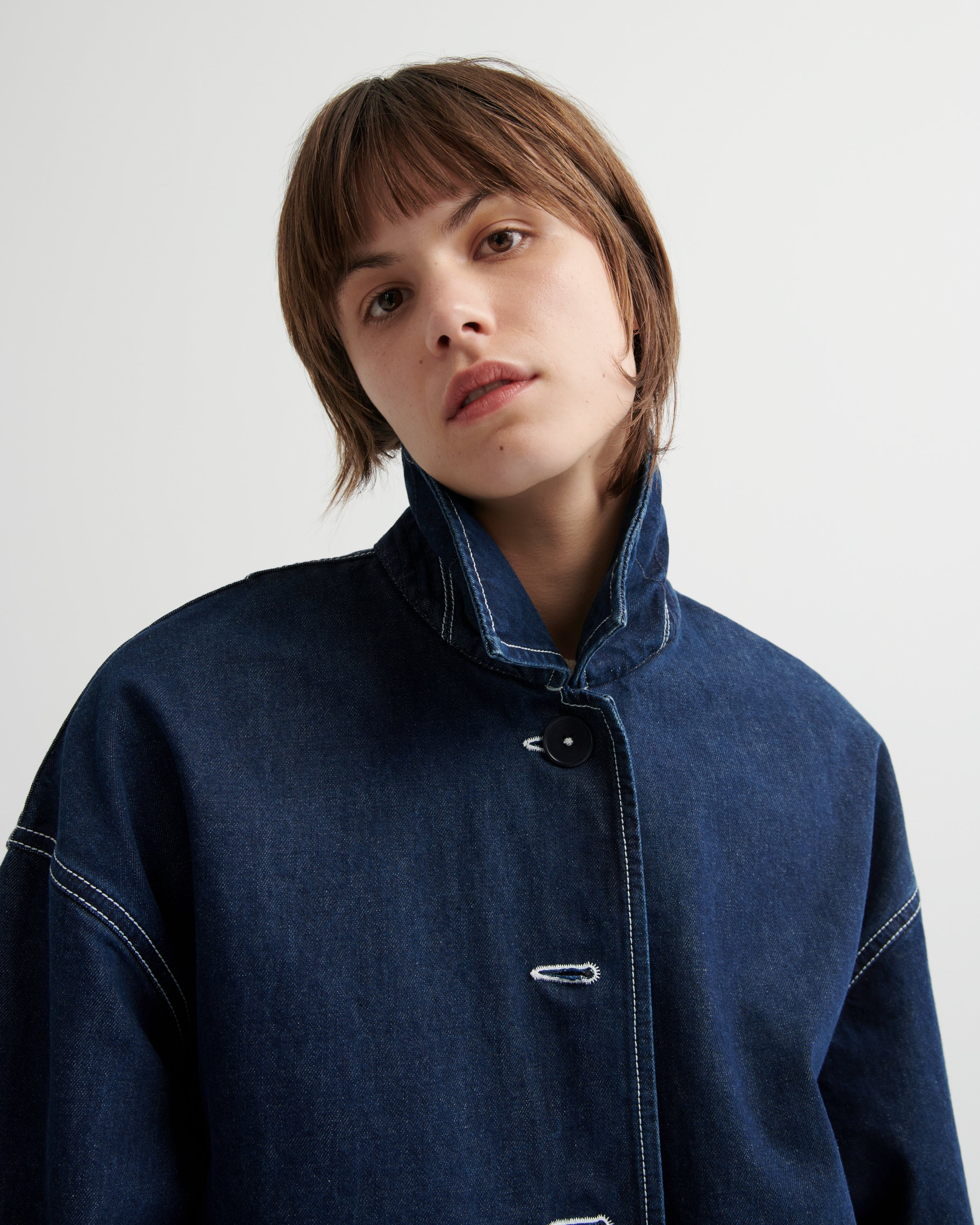 Kowtow Portrait Jacket Indigo Denim