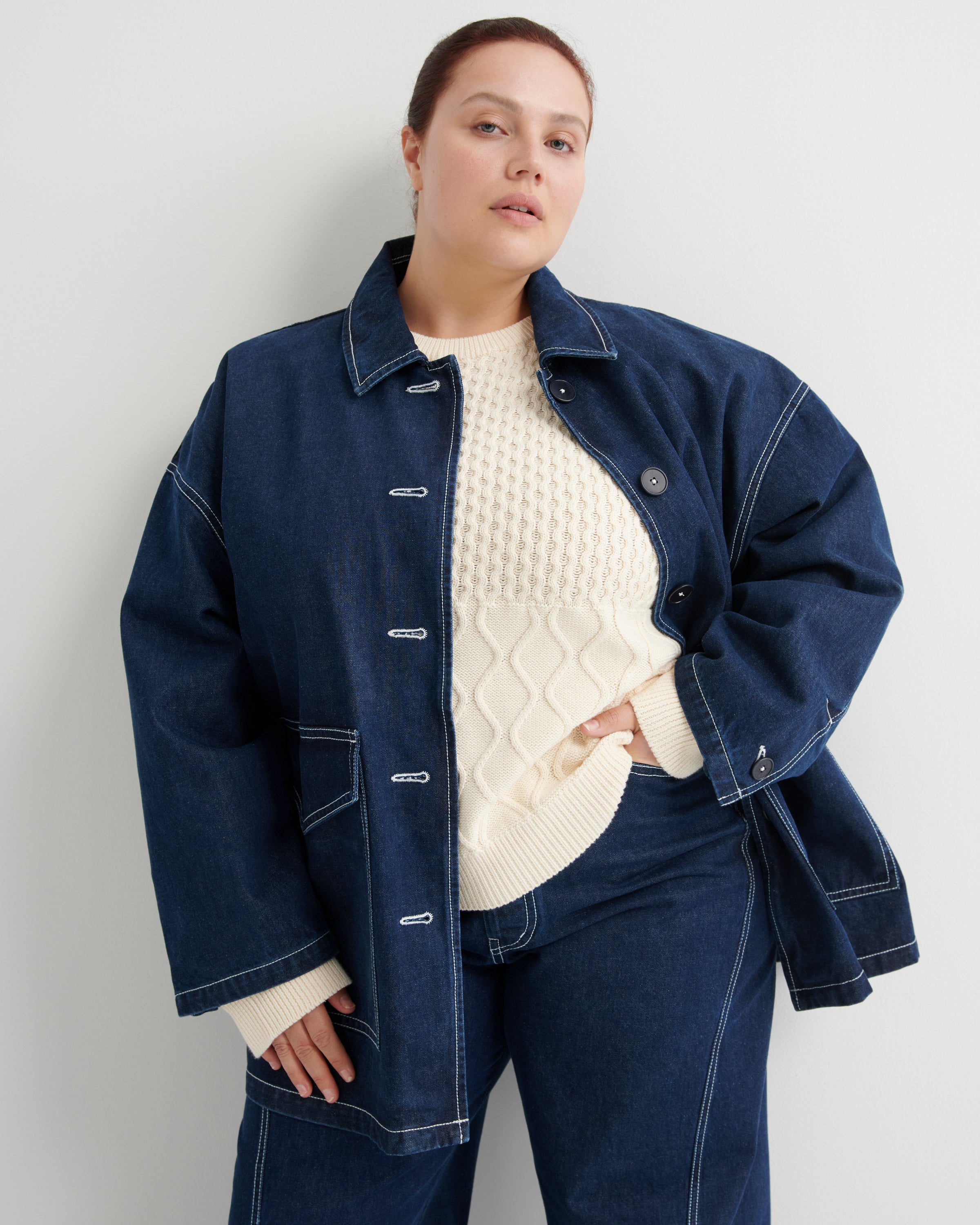 Kowtow Portrait Jacket Indigo Denim